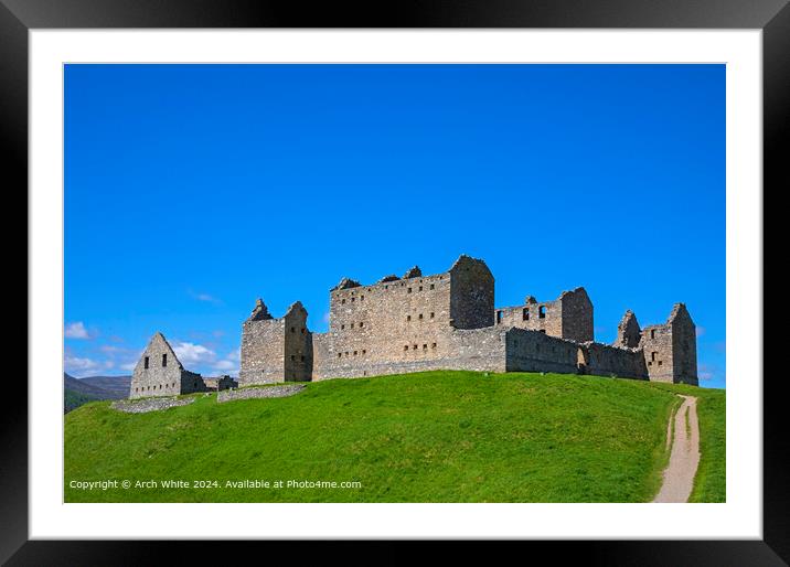 Ruthven Barracks, Kingussie, Scotland, UK Framed Mounted Print by Arch White