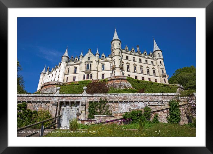 Dunrobin Castle, Golspie, Scotland,  Framed Mounted Print by Arch White