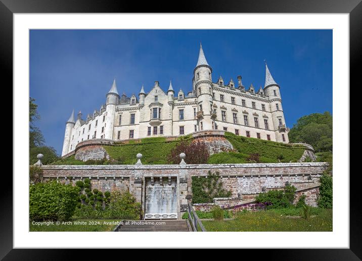 Dunrobin Castle, Golspie, Scotland, UK Framed Mounted Print by Arch White