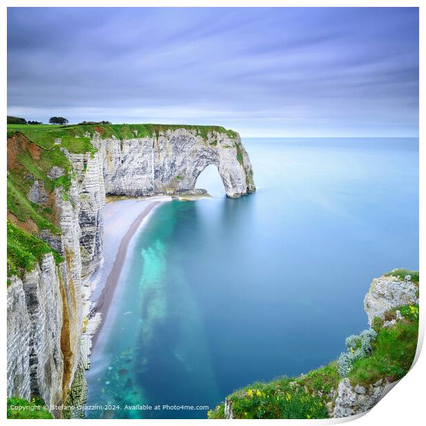 Etretat Rock Arch Wonder Print by Stefano Orazzini