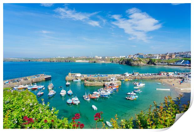 Newquay Cornwall Print by Alison Chambers