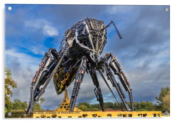 Iron Weapon Sculpture Shropshire Acrylic by Clive Wells