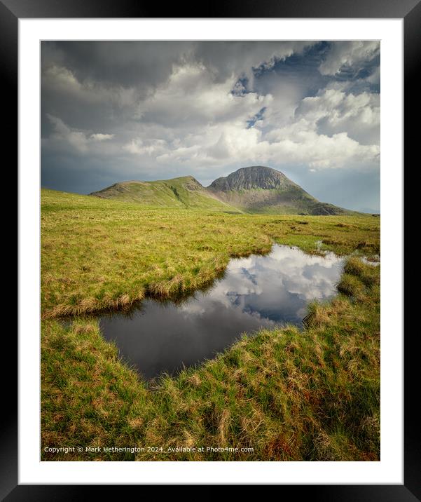 Great Gable, The Lake District Framed Mounted Print by Mark Hetherington