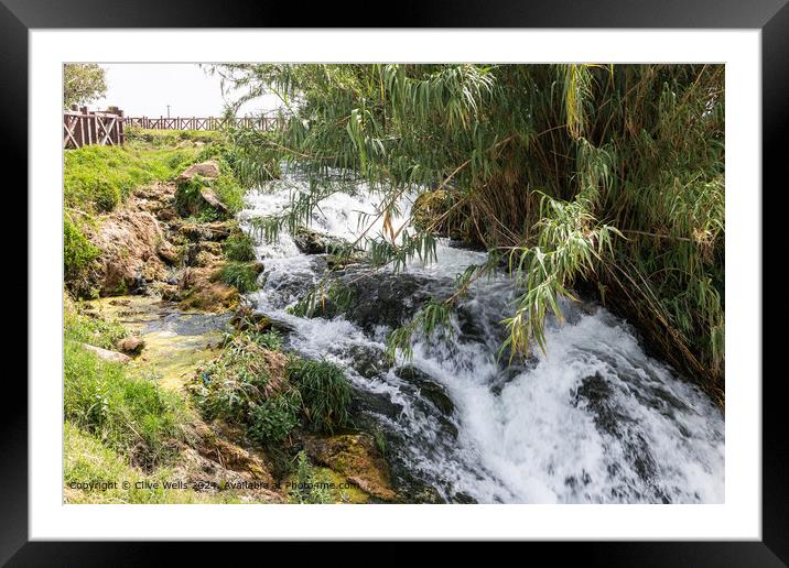 Duden Waterfall Antalya Framed Mounted Print by Clive Wells