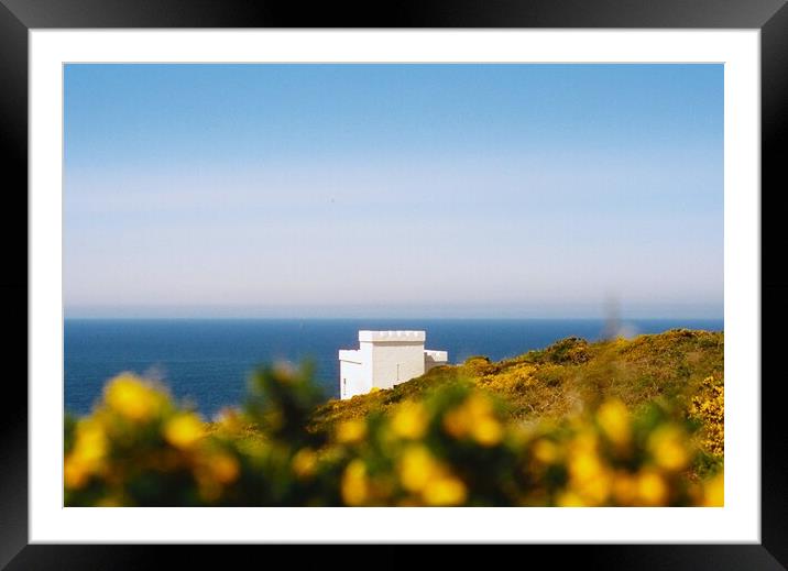 South Stack Lighthouse Landscape Framed Mounted Print by Richard Masters