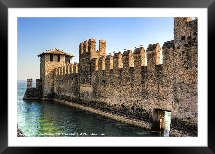 Sirmione Castle (Rocca Scalgera) Framed Mounted Print by Colin Metcalf