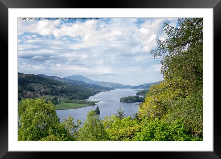 Queens View Loch Tummel Framed Mounted Print by Lynn Bolt