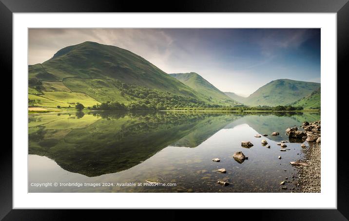 Brothers Water mirror Framed Mounted Print by Ironbridge Images