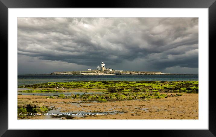 Storm over Coquet Island Framed Mounted Print by Ironbridge Images
