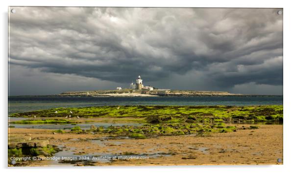 Storm over Coquet Island Acrylic by Ironbridge Images