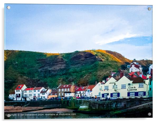 Staithes Acrylic by Ian Donaldson