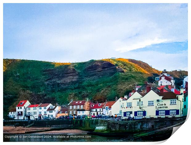 Staithes Print by Ian Donaldson