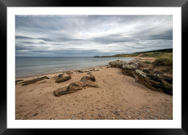 Hopeman Beach Scotland Framed Mounted Print by Derek Daniel