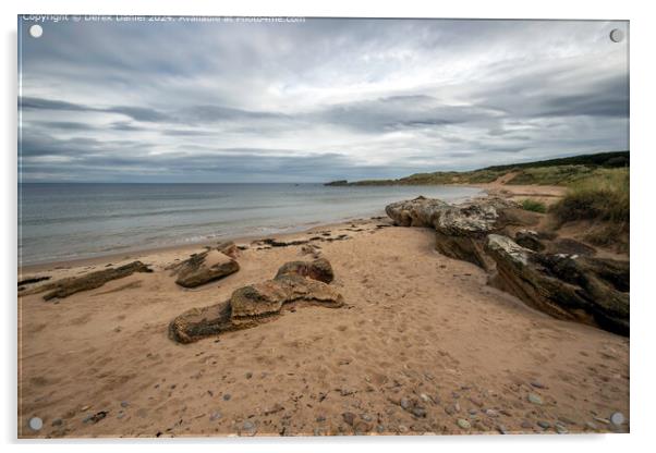 Hopeman Beach Scotland Acrylic by Derek Daniel