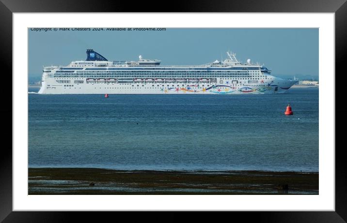 Norwegian Star cruise ship Framed Mounted Print by Mark Chesters