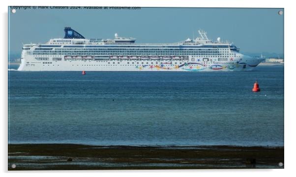 Norwegian Star cruise ship Acrylic by Mark Chesters
