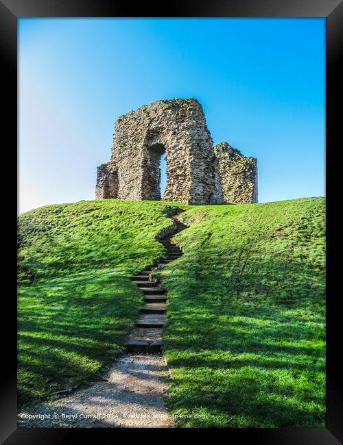 Christchurch Castle Dorset. Framed Print by Beryl Curran