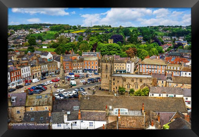 Richmond Town Square north Yorkshire Framed Print by Cass Castagnoli