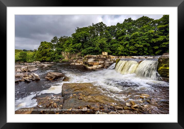 Swale River at Richmond Waterfall  Framed Mounted Print by Cass Castagnoli