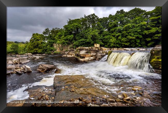 Swale River at Richmond Waterfall  Framed Print by Cass Castagnoli