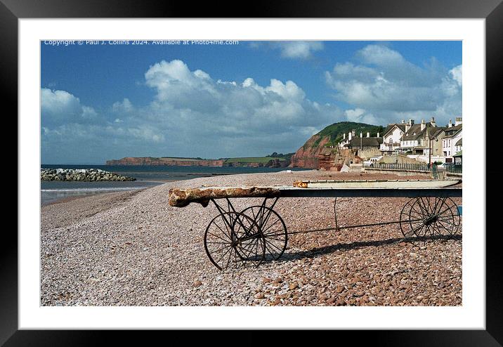 Sidmouth Seafront Framed Mounted Print by Paul J. Collins
