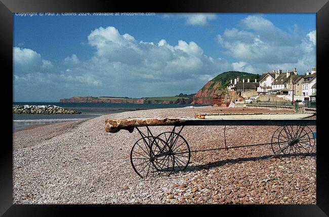 Sidmouth Seafront Framed Print by Paul J. Collins