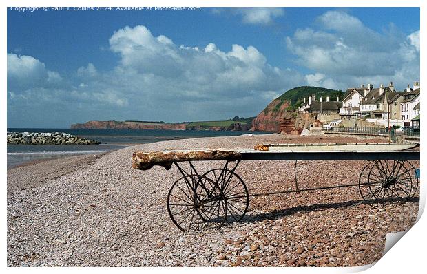 Sidmouth Seafront Print by Paul J. Collins