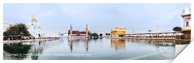 Golden Temple Water Reflection, India, Amritsar  Print by Holly Burgess