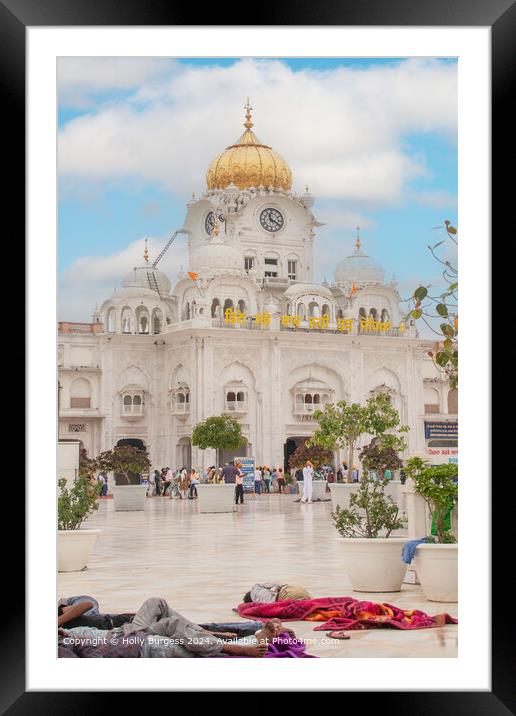 White Palace Golden Temple Agriculture Framed Mounted Print by Holly Burgess