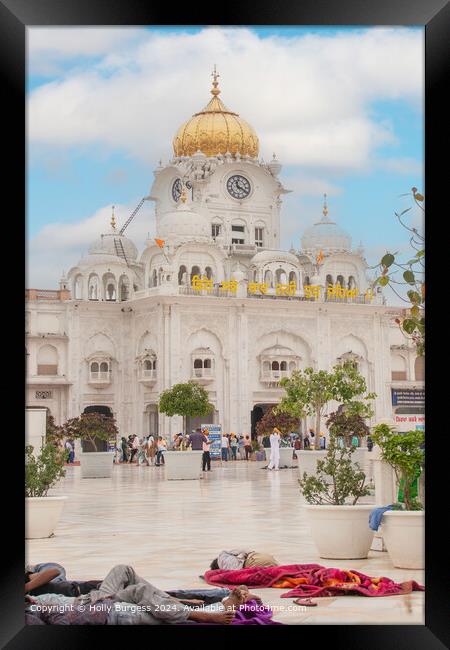 White Palace Golden Temple Agriculture Framed Print by Holly Burgess