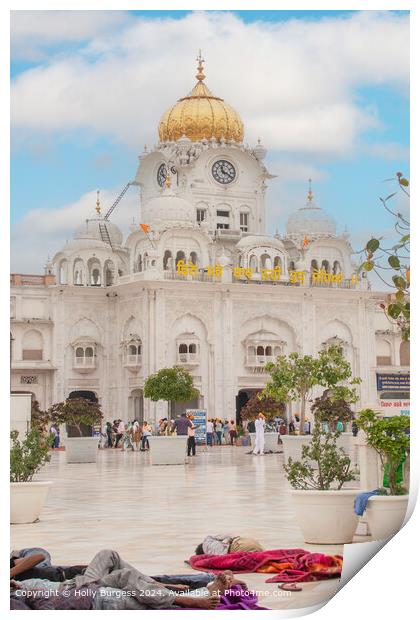 White Palace Golden Temple Agriculture Print by Holly Burgess