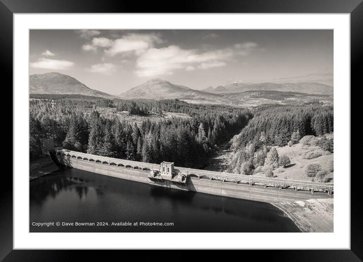 Laggan Dam and the Great Glen Framed Mounted Print by Dave Bowman