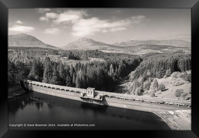 Laggan Dam and the Great Glen Framed Print by Dave Bowman