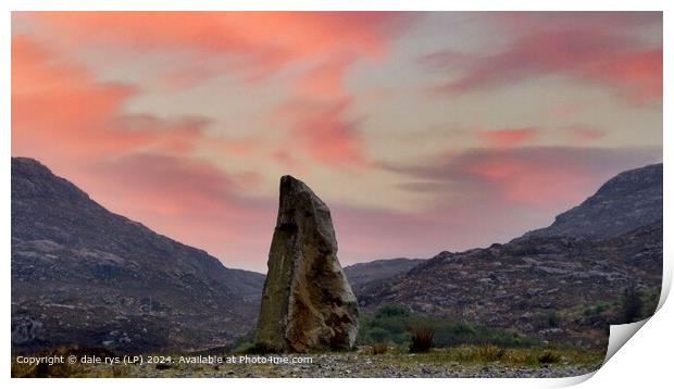 Pink Clouds Standing Stone Print by dale rys (LP)