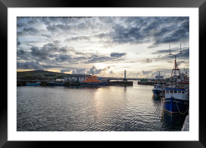 Kirkwall Harbour Sunset Framed Mounted Print by Lynn Bolt