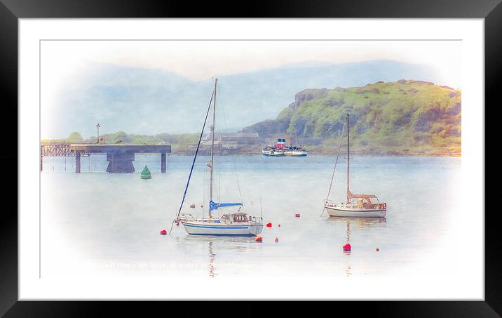 Doon The Watter -The Waverley Off Cumbrae Framed Mounted Print by Tylie Duff Photo Art