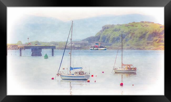 Doon The Watter -The Waverley Off Cumbrae Framed Print by Tylie Duff Photo Art