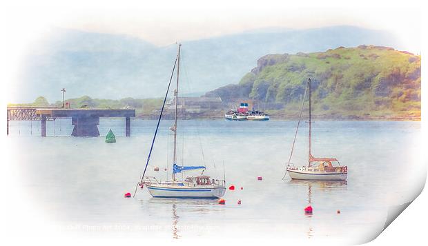 Doon The Watter -The Waverley Off Cumbrae Print by Tylie Duff Photo Art