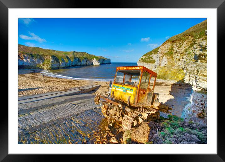 North Landing, Flamborough Framed Mounted Print by Alison Chambers