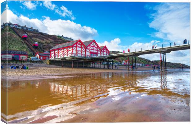 Saltburn  Canvas Print by Alison Chambers