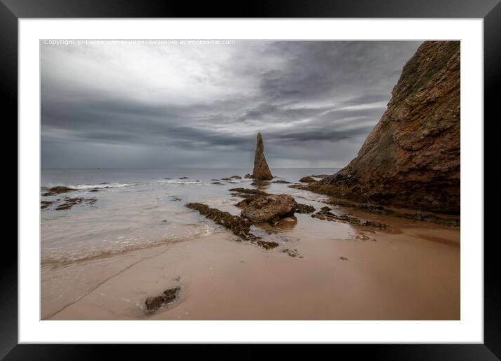 Rugged Coastline Cullen Beach Framed Mounted Print by Derek Daniel