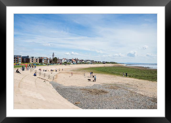 Tourists on the Lytham coast Framed Mounted Print by Jason Wells