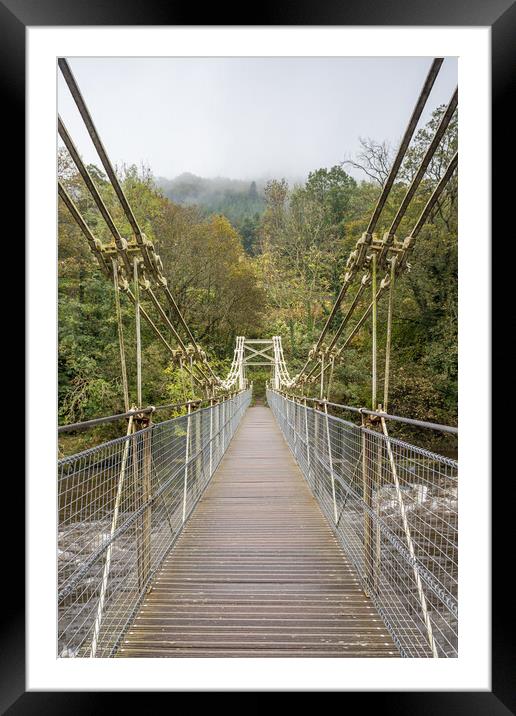 Chain Bridge over the River Dee Framed Mounted Print by Jason Wells