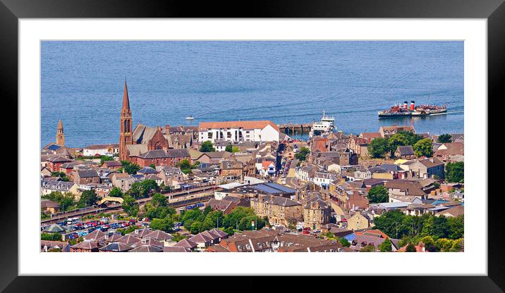 Waverley paddle steamer approaching Largs, Ayrshir Framed Mounted Print by Allan Durward Photography