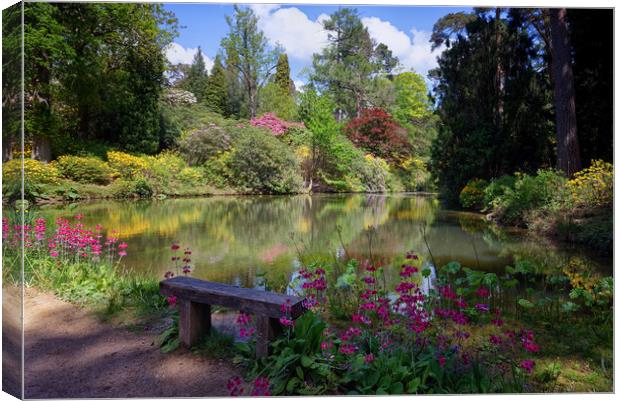 Leonardslee Lakes and Gardens in Horsham Sussex UK Canvas Print by John Gilham