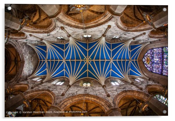 St Giles Cathedral Ceiling Architecture Acrylic by Karsten Moerman