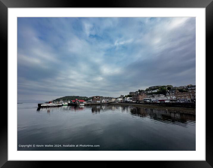 Oban Harbour Sky Reflection Framed Mounted Print by Kevin Wailes