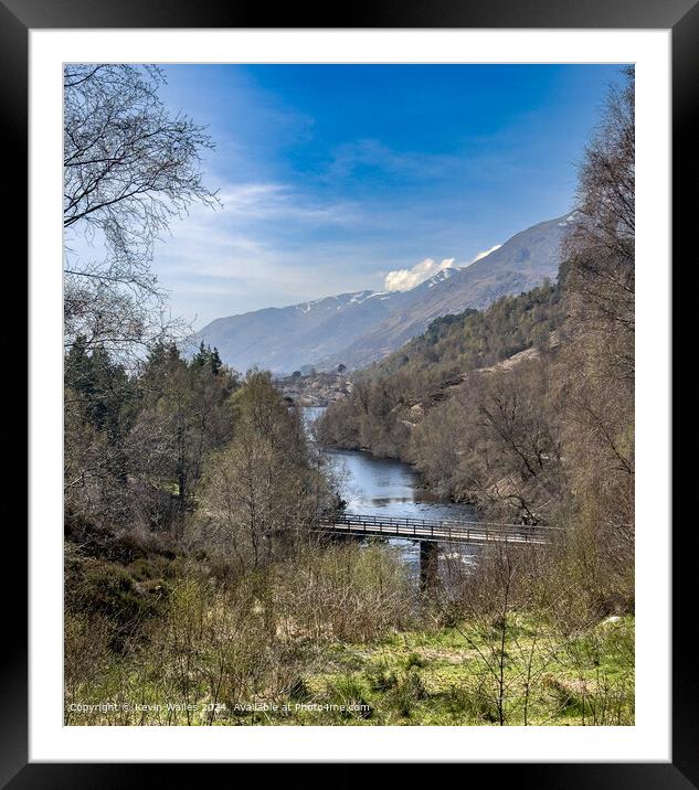 Glen Affric Highlands View Framed Mounted Print by Kevin Wailes