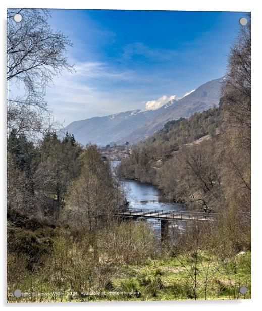 Glen Affric Highlands View Acrylic by Kevin Wailes