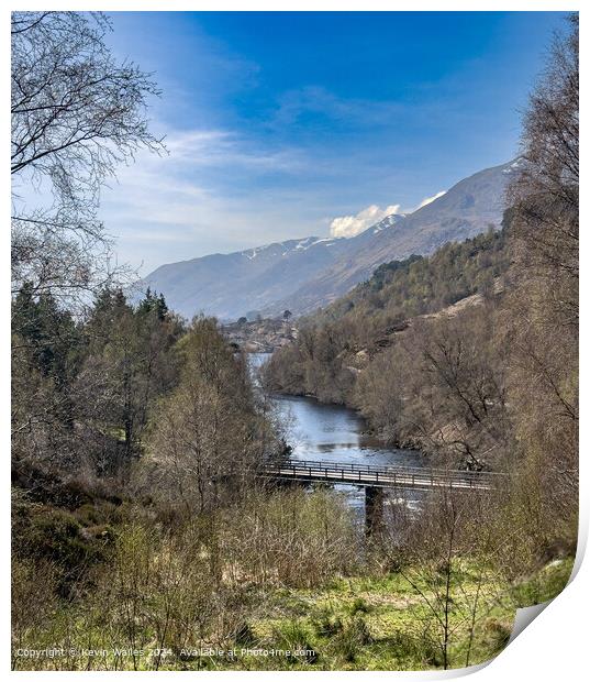 Glen Affric Highlands View Print by Kevin Wailes